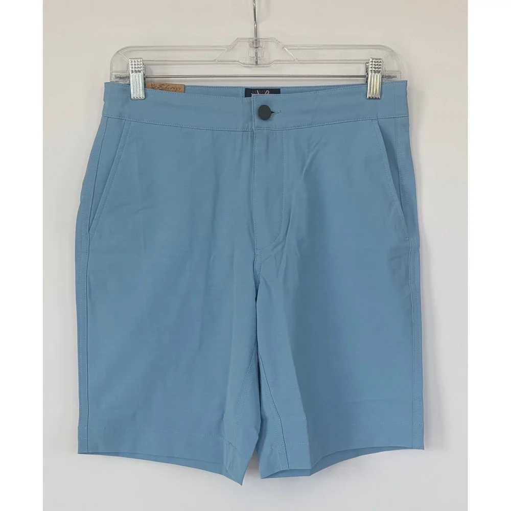 Faherty‎ Mens Resort Style All Day Harbor Shorts Light Blue Recycled Stretch New